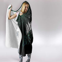 Maori Matariki Hooded Blanket Landscape Styled Fern - Paua Shell