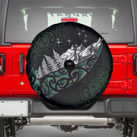Maori Matariki Spare Tire Cover Landscape Styled Fern - Paua Shell LT7 - Polynesian Pride