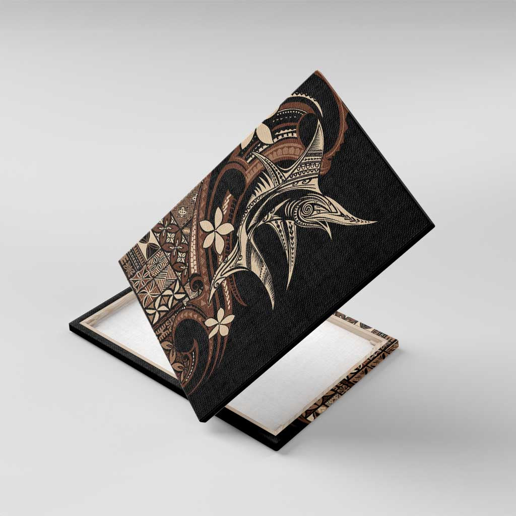 Samoa Manuia le Aso Tuto'atasi Canvas Wall Art Siapo Mamanu Mix Tatau Marlin