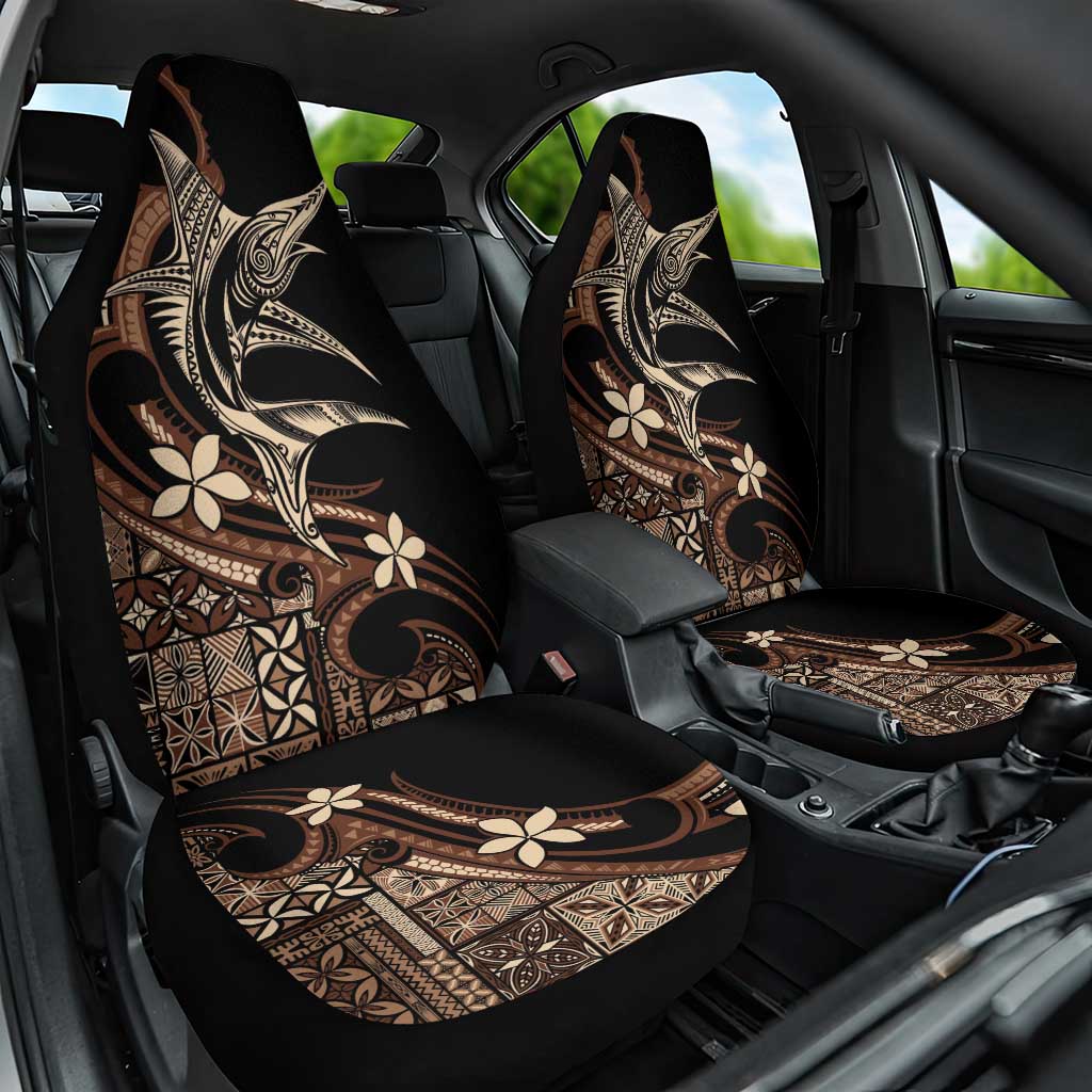 Samoa Manuia le Aso Tuto'atasi Car Seat Cover Siapo Mamanu Mix Tatau Marlin