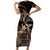 Samoa Manuia le Aso Tuto'atasi Family Matching Short Sleeve Bodycon Dress and Hawaiian Shirt Siapo Mamanu Mix Tatau Marlin
