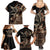 Samoa Manuia le Aso Tuto'atasi Family Matching Summer Maxi Dress and Hawaiian Shirt Siapo Mamanu Mix Tatau Marlin