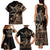Samoa Manuia le Aso Tuto'atasi Family Matching Tank Maxi Dress and Hawaiian Shirt Siapo Mamanu Mix Tatau Marlin