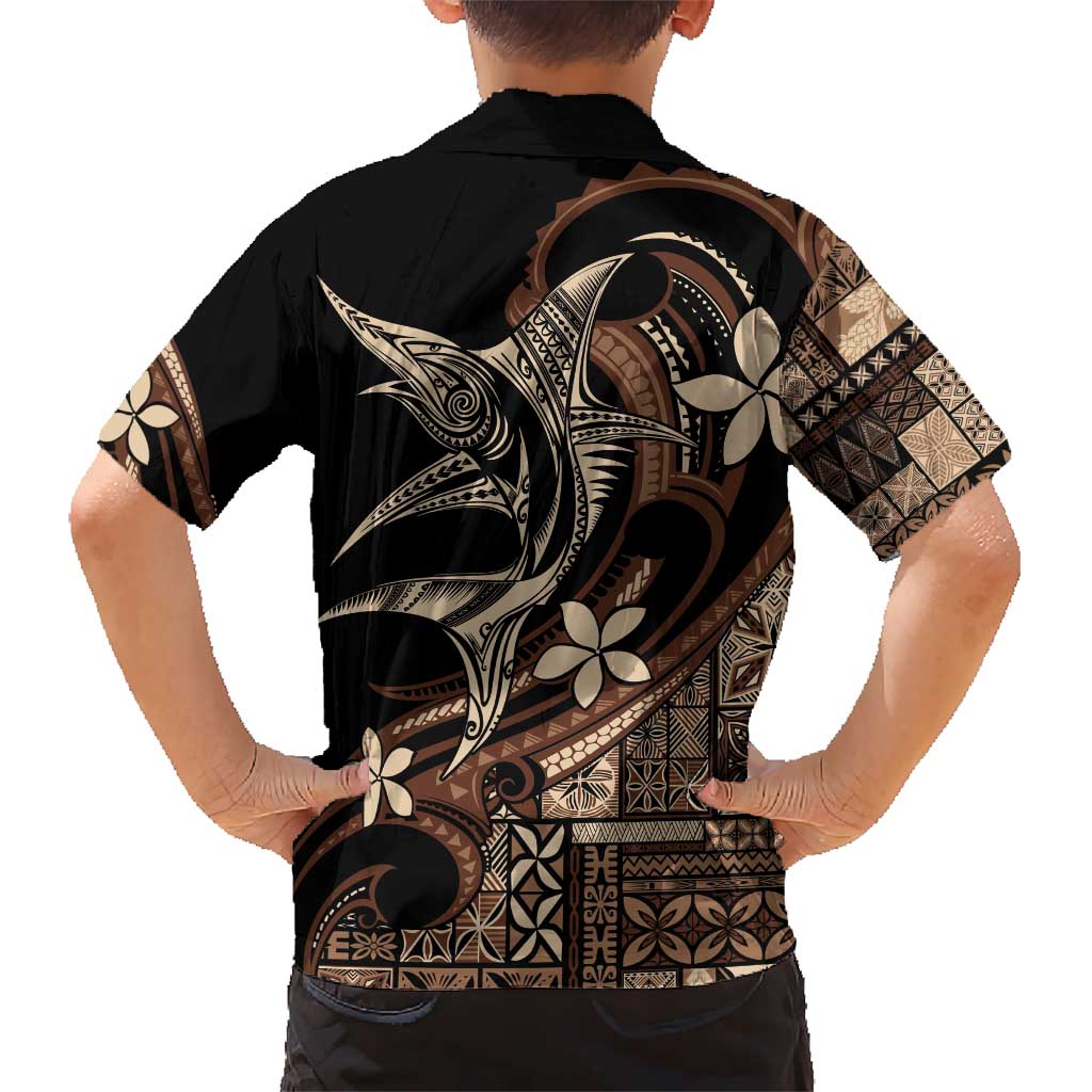 Samoa Manuia le Aso Tuto'atasi Hawaiian Shirt Siapo Mamanu Mix Tatau Marlin LT7 - Polynesian Pride