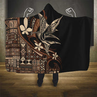 Samoa Manuia le Aso Tuto'atasi Hooded Blanket Siapo Mamanu Mix Tatau Marlin