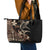 Samoa Manuia le Aso Tuto'atasi Leather Tote Bag Siapo Mamanu Mix Tatau Marlin
