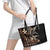 Samoa Manuia le Aso Tuto'atasi Leather Tote Bag Siapo Mamanu Mix Tatau Marlin