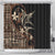 Samoa Manuia le Aso Tuto'atasi Shower Curtain Siapo Mamanu Mix Tatau Marlin