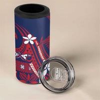 Samoa Manuia le Aso Tuto'atasi 4 in 1 Can Cooler Tumbler Siapo Mamanu Mix Tatau Marlin - Flag Color