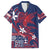 Samoa Manuia le Aso Tuto'atasi Family Matching Tank Maxi Dress and Hawaiian Shirt Siapo Mamanu Mix Tatau Marlin - Flag Color