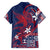 Samoa Manuia le Aso Tuto'atasi Family Matching Tank Maxi Dress and Hawaiian Shirt Siapo Mamanu Mix Tatau Marlin - Flag Color