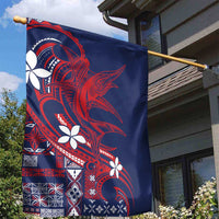 Samoa Manuia le Aso Tuto'atasi Garden Flag Siapo Mamanu Mix Tatau Marlin - Flag Color