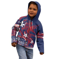Samoa Manuia le Aso Tuto'atasi Kid Hoodie Siapo Mamanu Mix Tatau Marlin - Flag Color