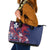 Samoa Manuia le Aso Tuto'atasi Leather Tote Bag Siapo Mamanu Mix Tatau Marlin - Flag Color