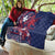 Samoa Manuia le Aso Tuto'atasi Quilt Siapo Mamanu Mix Tatau Marlin - Flag Color