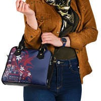 Samoa Manuia le Aso Tuto'atasi Shoulder Handbag Siapo Mamanu Mix Tatau Marlin - Flag Color LT7 - Polynesian Pride