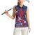 Samoa Manuia le Aso Tuto'atasi Women Sleeveless Polo Shirt Siapo Mamanu Mix Tatau Marlin - Flag Color