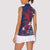 Samoa Manuia le Aso Tuto'atasi Women Sleeveless Polo Shirt Siapo Mamanu Mix Tatau Marlin - Flag Color