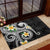 Kanaka Maoli Hawaii Plumeria Rubber Doormat Dancing Tentacles Black Style