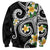 Kanaka Maoli Hawaii Plumeria Sweatshirt Dancing Tentacles Black Style