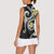 Kanaka Maoli Hawaii Plumeria Women Sleeveless Polo Shirt Dancing Tentacles Black Style