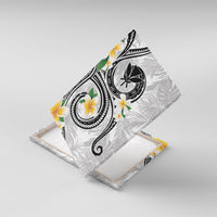 Kanaka Maoli Hawaii Plumeria Canvas Wall Art Dancing Tentacles White Style