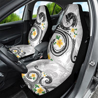 Kanaka Maoli Hawaii Plumeria Car Seat Cover Dancing Tentacles White Style