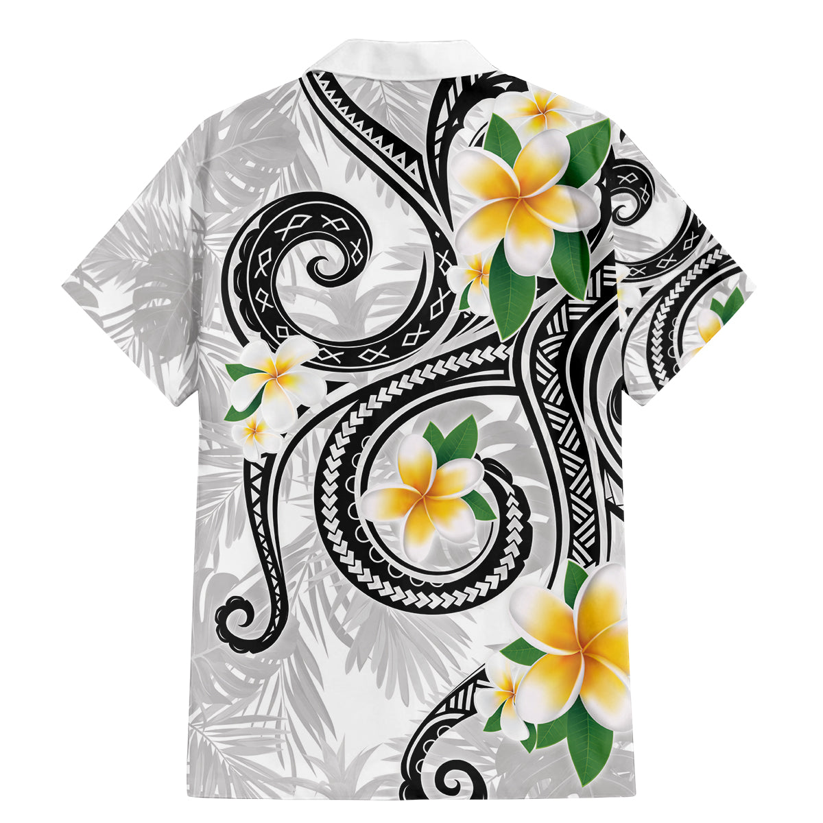 Kanaka Maoli Hawaii Plumeria Family Matching Mermaid Dress and Hawaiian Shirt Dancing Tentacles White Style