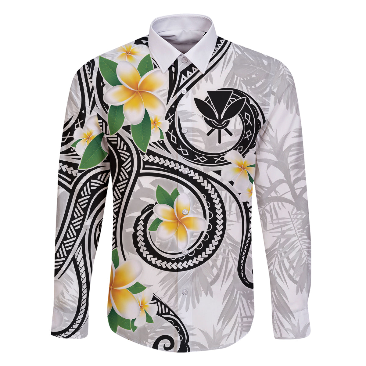 Kanaka Maoli Hawaii Plumeria Family Matching Mermaid Dress and Hawaiian Shirt Dancing Tentacles White Style
