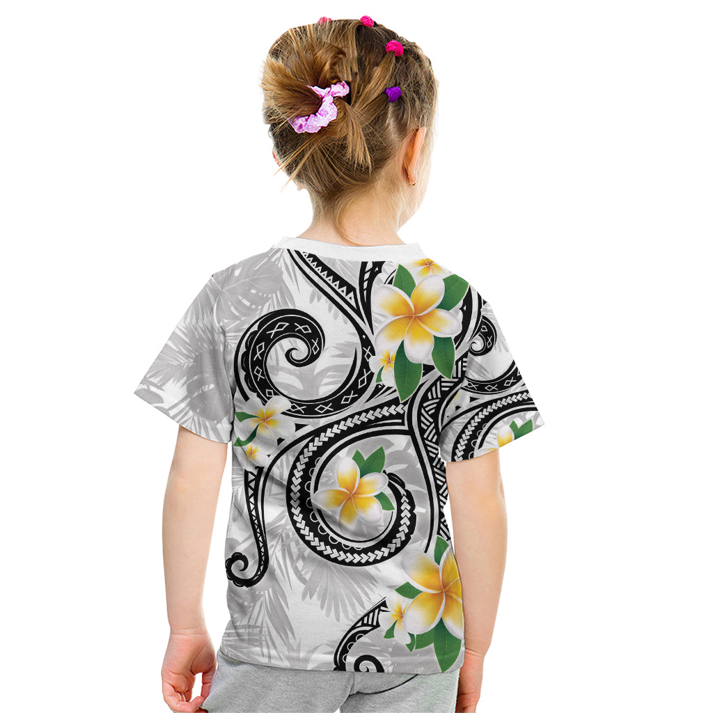 Kanaka Maoli Hawaii Plumeria Kid T Shirt Dancing Tentacles White Style