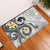 Kanaka Maoli Hawaii Plumeria Rubber Doormat Dancing Tentacles White Style