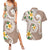 Kanaka Maoli Hawaii Plumeria Couples Matching Summer Maxi Dress and Hawaiian Shirt Dancing Tentacles Beige Style
