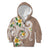 Kanaka Maoli Hawaii Plumeria Kid Hoodie Dancing Tentacles Beige Style