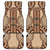 Bula Fiji Vintage Car Mats Brown Masi Motifs