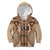 Bula Fiji Vintage Kid Hoodie Brown Masi Motifs