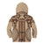 Bula Fiji Vintage Kid Hoodie Brown Masi Motifs