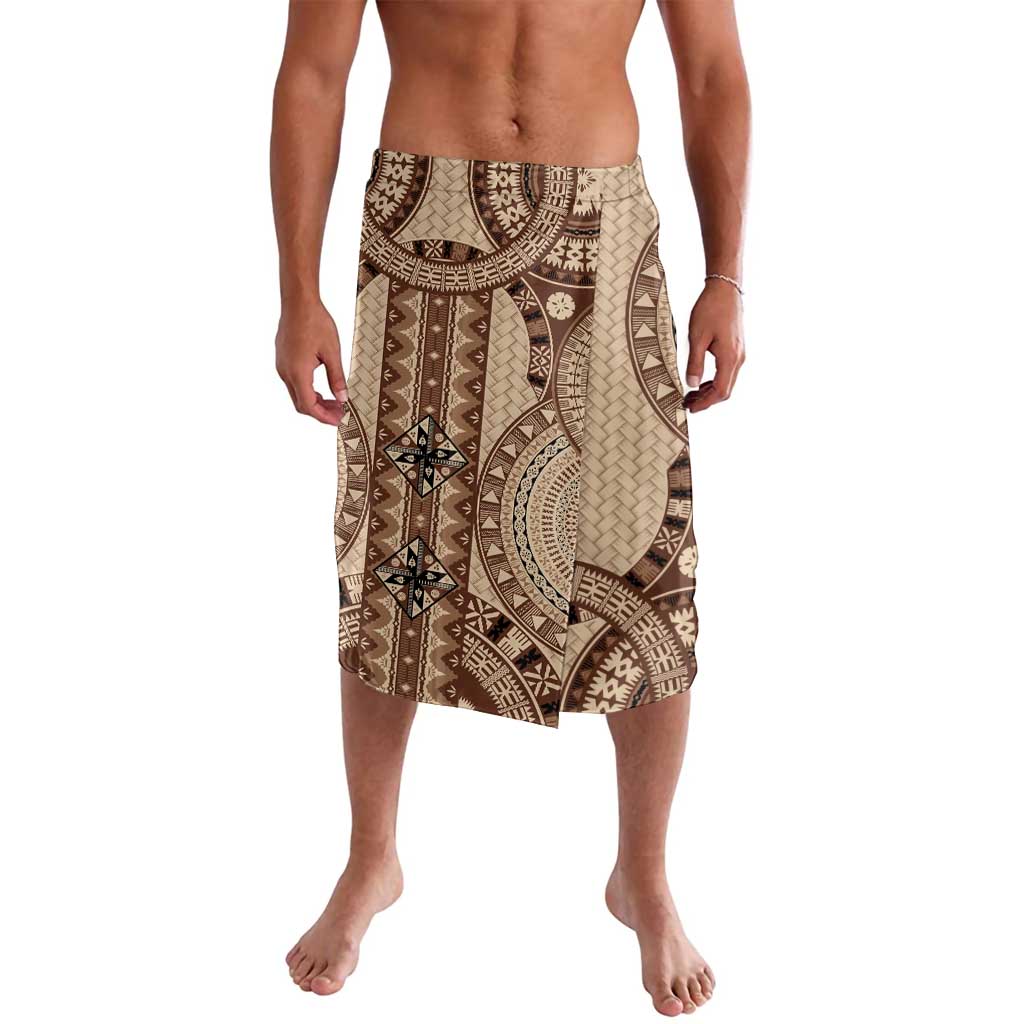 Bula Fiji Vintage Lavalava Brown Masi Motifs