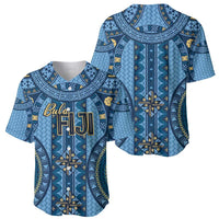 Bula Fiji Vintage Baseball Jersey Prussian Blue Masi Motifs