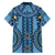 Bula Fiji Vintage Family Matching Summer Maxi Dress and Hawaiian Shirt Prussian Blue Masi Motifs