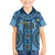 Bula Fiji Vintage Kid Hawaiian Shirt Prussian Blue Masi Motifs