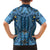 Bula Fiji Vintage Kid Hawaiian Shirt Prussian Blue Masi Motifs