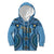 Bula Fiji Vintage Kid Hoodie Prussian Blue Masi Motifs