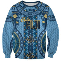 Bula Fiji Vintage Sweatshirt Prussian Blue Masi Motifs