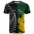 Custom New Zealand Mix South Africa Rugby T Shirt Protea Vs. Silver Ferns LT7 Art - Polynesian Pride