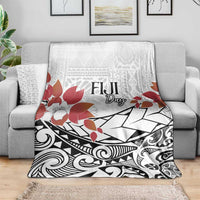 Bula Fiji Day Blanket Tagimaucia on Masi Pattern LT7 - Polynesian Pride