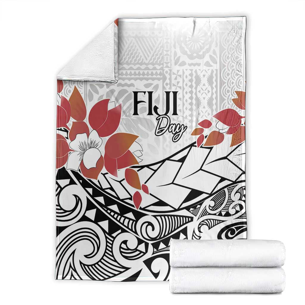 Bula Fiji Day Blanket Tagimaucia on Masi Pattern LT7 - Polynesian Pride