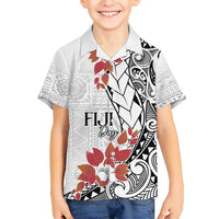 Bula Fiji Day Family Matching Tank Maxi Dress and Hawaiian Shirt Tagimaucia on Masi Pattern