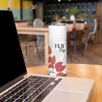 Bula Fiji Day Skinny Tumbler Tagimaucia on Masi Pattern LT7 - Polynesian Pride