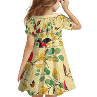 Aloha Hawaii Family Matching Tank Maxi Dress and Hawaiian Shirt I'iwi on Mamane Pastel Cream LT7 - Polynesian Pride