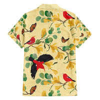 Aloha Hawaii Family Matching Tank Maxi Dress and Hawaiian Shirt I'iwi on Mamane Pastel Cream LT7 - Polynesian Pride